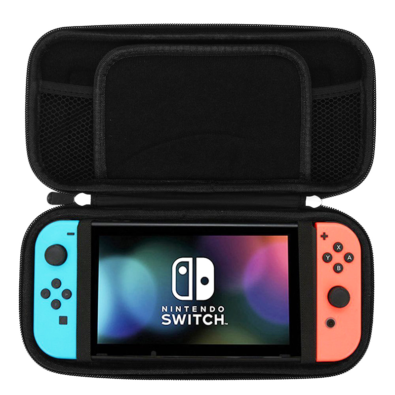 Carrying Case for Nintendo Switch with 10 Games Cards Holder EVA Hard Shell Handbag for Nintendo Switch Console Joy-Con Controller Accessories